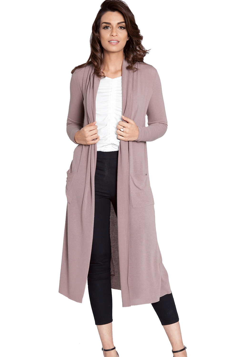 Light Duster Cardigan With Pockets