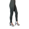 OLIVE GREEN FULL LENGTH LEGGINGS WITH FRONT SEAM DETAIL- SIDE
