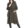 OSFA OVERSIZED COAT WITH DRAWSTRINGS- FRONT CLOSED