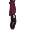 PLUM LAYERED TOP WITH TURTLENECK DETAIL- SIDE