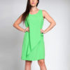 green sheath dress- front