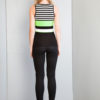 sleeveless lime knit top- back