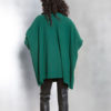 hunter green knit sweater- back