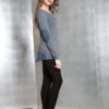 grey long sleeve patch top- side