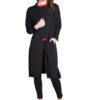 black duster with tie- front