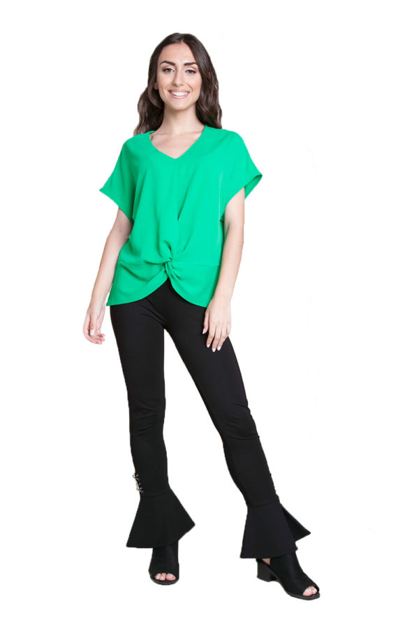 green knot front top- root