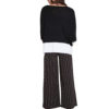 black and white knit cardigan- back