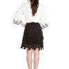 black crochet skirt- back