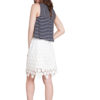 white crochet skirt- back