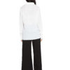 off white front pleat blouse- back