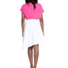 white asymmetrical skirt- back
