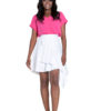 white asymmetrical skirt- front