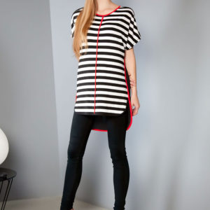 striped tunic top- front