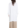 oversized white blouse- back
