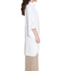 oversized white blouse- side