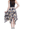 printed floral skirt- back