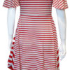 red striped dress- back