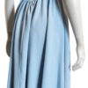 blue cross back dress- back