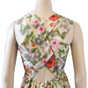 floral cross back dress- back