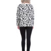 taupe leopard sweater- back