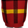 RED PLAID KNIT SKIRT- FRONT