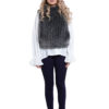 cheetah faux fur pullover- front