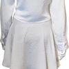 tie front white blouse- back