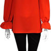 red bardot top- front