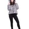 leopard printed puffy coat- front