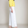 yellow slouch knit top- side