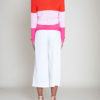 colorblocked knit sweater- back