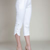 cropped white snap pants- side