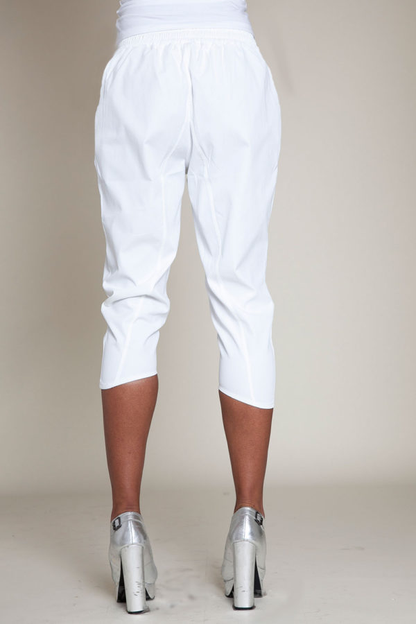 white cropped pants- back