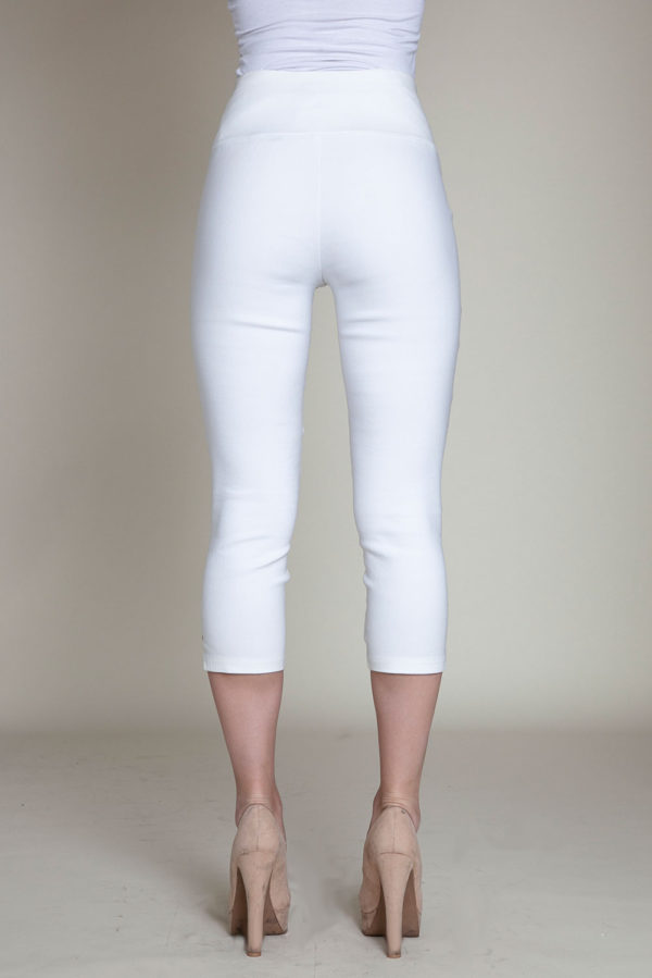 white cropped pants- back