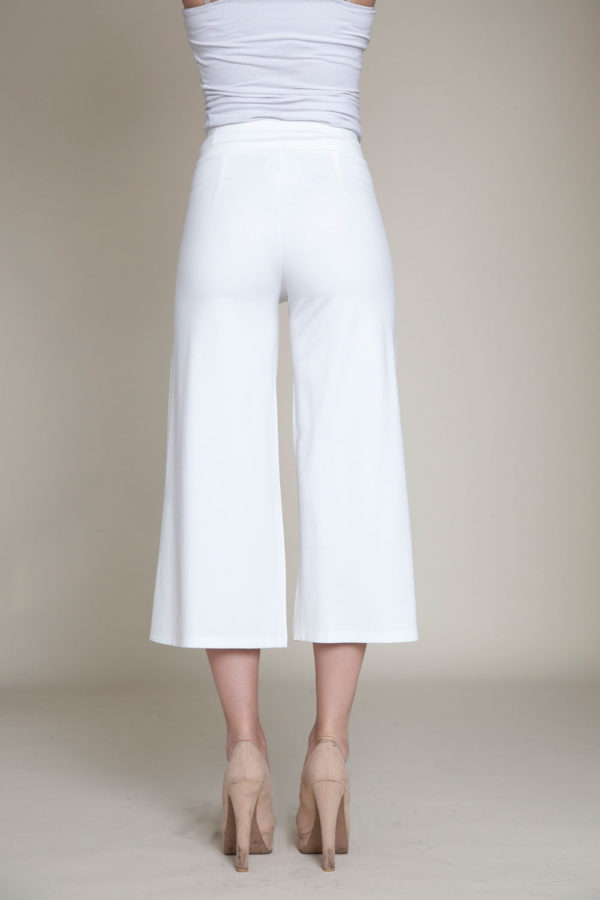 WHITE BELTED CULOTTES- BACK