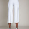 snap side white cropped pants- back