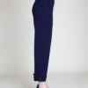 cropped foldover navy pants- side