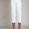 cropped foldover white pants- front