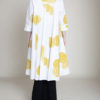 yellow and white dot blouse- back