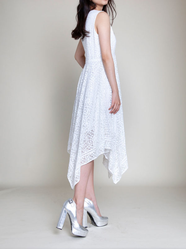 white lace dress- side