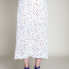 polka dot white skirt- back