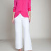 fushia pink knot front top- front