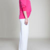 fushia pink knot front top- side