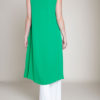 SLEEVELESS HIGH LOW KELLY GREEN TOP- BACK