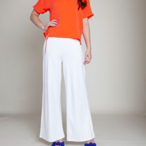 side tie coral top- front