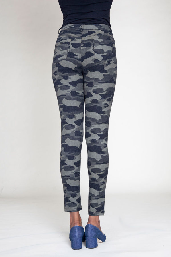 CAMOUFLAGE PRINTED JEGGINGS- BACK