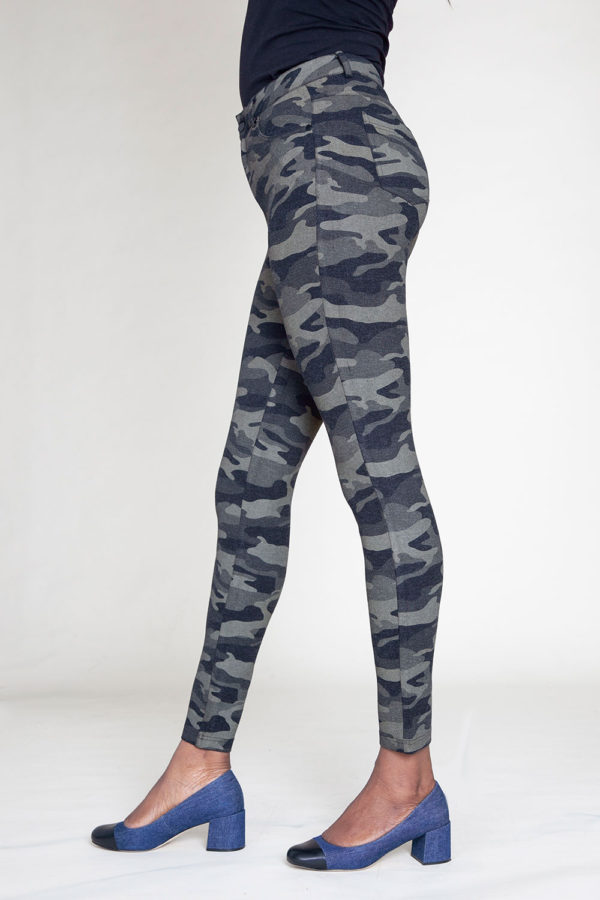 CAMOUFLAGE PRINTED JEGGINGS- SIDE