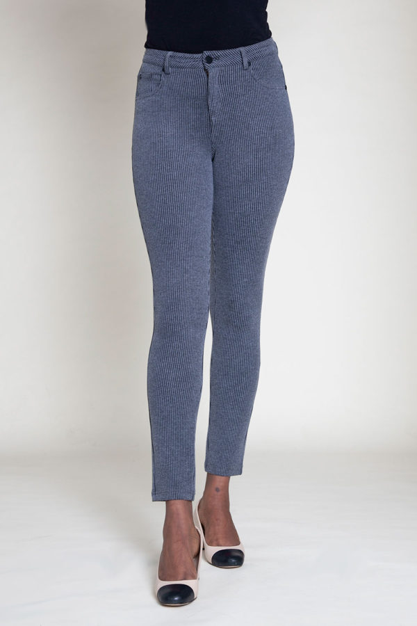 CORDUROY GREY JEGGINGS- FRONT
