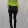 green long sleeve rouched top- back