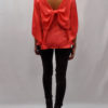 BOW BACK CORAL TOP- BACK